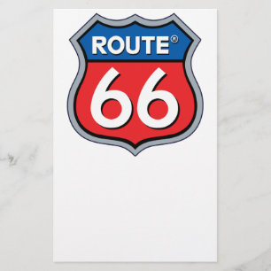 Route 66 Logo Briefpapier