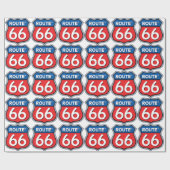 Route 66 Logo Cadeaupapier (Vlak)