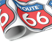 Route 66 Logo Cadeaupapier (Rol Hoek)