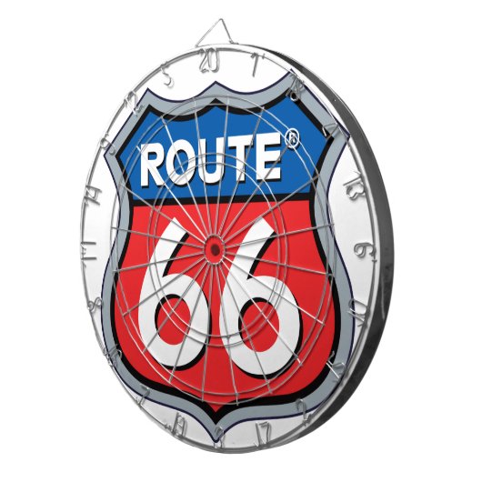 Route 66 Logo Dartbord (Voorkant Rechts)