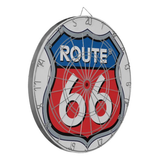 Route 66 Logo Dartbord (Voorkant Links)