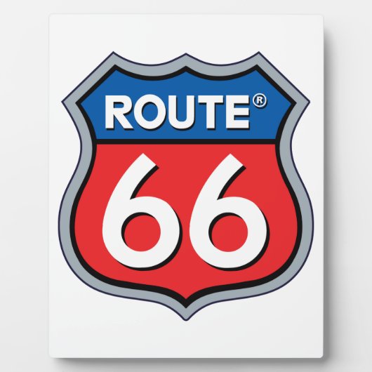 Route 66 Logo Fotoplaat (Voorkant)