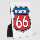 Route 66 Logo Fotoplaat (Zijkant)
