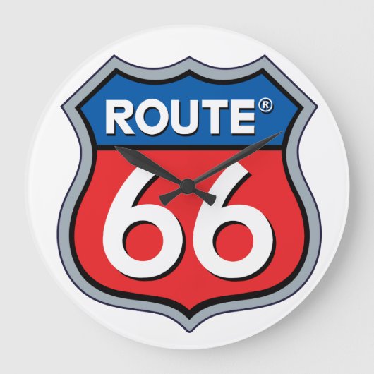 Route 66 Logo Grote Klok (Voorkant)