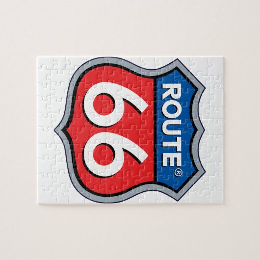 Route 66 Logo Legpuzzel (Horizontaal)