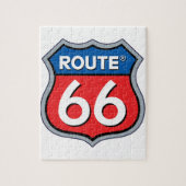 Route 66 Logo Legpuzzel (Verticaal)