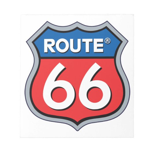 Route 66 Logo Notitieblok (Voorkant)