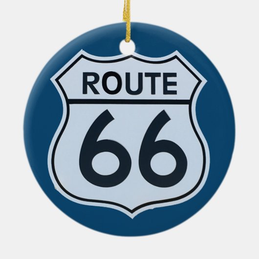 Route 66 Logo Ornament (Achterkant)