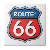 Route 66 Logo Tegeltje (Voorkant)
