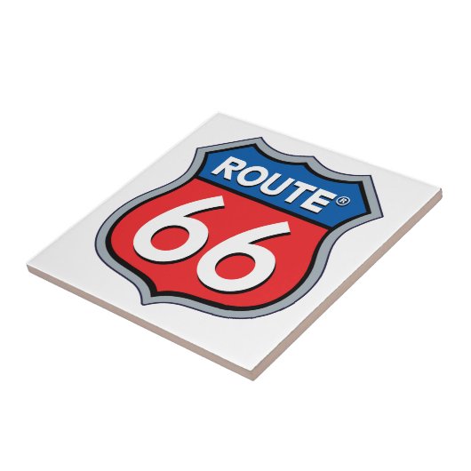 Route 66 Logo Tegeltje (Zijkant)