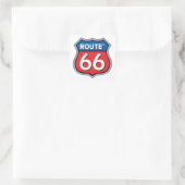 Route 66 Logo Vierkante Sticker (Tas)
