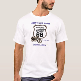Route 66-Luister naar je moeder - Seligman T-shirt