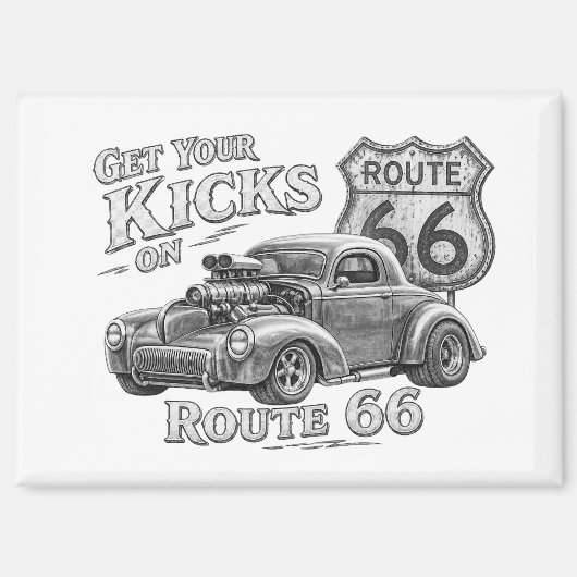Route 66 magneet (Voorkant)