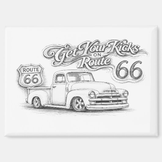 Route 66 magneet (Voorkant)