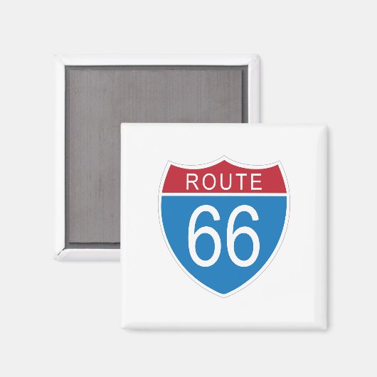 Route 66 magneet (Voorkant / Achterkant)