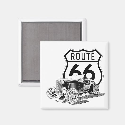 Route 66 magneet (Voorkant / Achterkant)