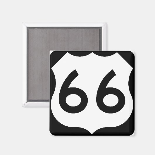 Route 66 magneet (Voorkant / Achterkant)