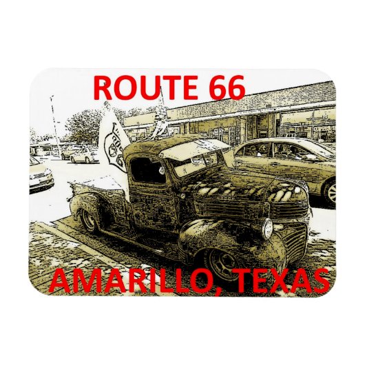 Route 66 Magnet Magneet (Horizontaal)