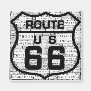 Route 66 Magnet van Staten
