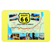 Route 66 Main Street of America  Briefkaart Magneet (Horizontaal)