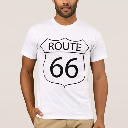 Route 66 Mannen T-shirt (Voorkant)