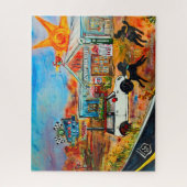 Route 66 met Marvin en Poodles PUZZLE Legpuzzel (Verticaal)