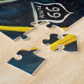 Route 66 met Marvin en Poodles PUZZLE Legpuzzel (Zijkant)