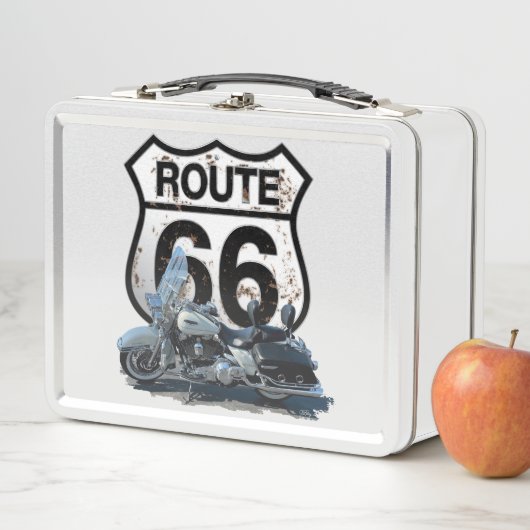 Route 66 Metal Lunch Box (In situ)