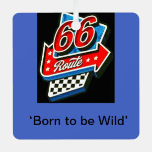 Route 66 metalen ornament