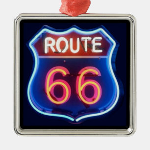 Route 66 metalen ornament