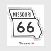 Route 66 MISSOURI de Sticker van het Teken van de  (Vel)