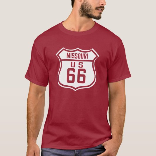 Route 66 - Missouri T-shirt (Voorkant)
