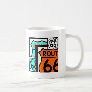 Route 66 Mix Shield Black Koffiemok