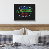 Route 66 Moeder Road Canvas Afdruk (Insitu (Slaapkamer))