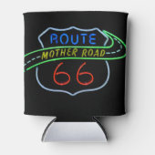 Route 66 Moeder Road Neon Sign Blikjeskoeler (Voorkant)