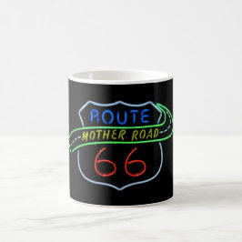 Route 66 Moeder Road Neon Sign Koffiemok