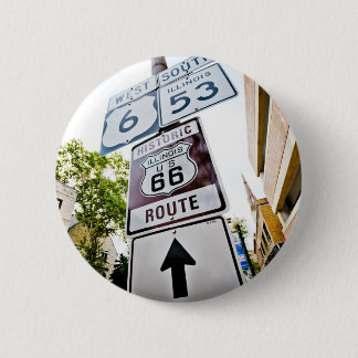 Route 66 Moeder Road Ronde Button 5,7 Cm