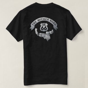 Route 66 Moeder Road T-shirt mannen T-shirt Black