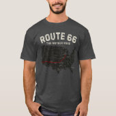 Route 66 Moederweg Kaart T-shirt (Voorkant)