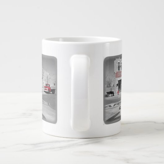 route 66 Moederweg Winslow Arizona Grote Koffiekop (Achterkant)