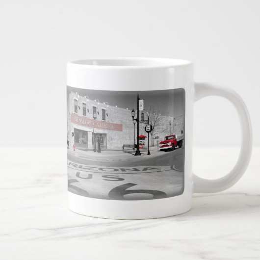  route 66 Moederweg Winslow Arizona Grote Koffiekop (Rechts)