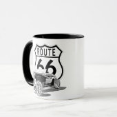 Route 66 Mok van de Kofffee van het Ontwerp (Voorkant links)