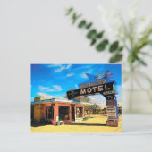 Route 66 Motel Briefkaart - Gepersonaliseerd (Staand voorkant)