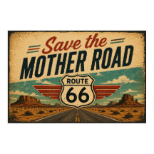 Route 66 Mother Road Woestijn Vista