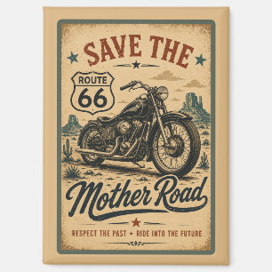 Route 66 Motorfiets Monument Valley Mother Road Magneet