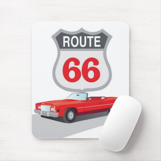 Route 66 Mousepad Muismat (Met muis)