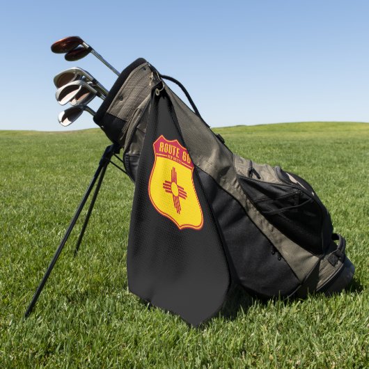 Route 66 New Mexico Golfhanddoek (Groen)