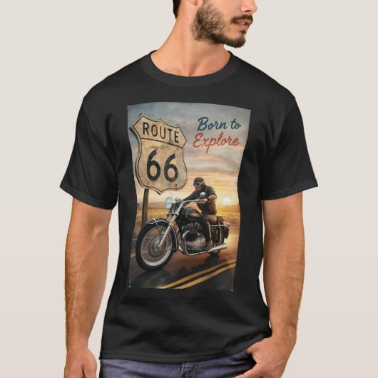 Route 66 Nostalgie T-shirt (Voorkant)