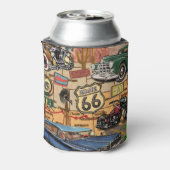 Route 66, nostalgisch poster. Blikjeskoeler (Blikje Achterkant)