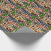  Route 66, nostalgisch poster. Cadeaupapier (Hoek)